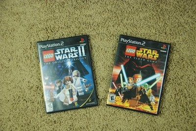 2 Games LEGO Star Wars The Video Game 1 &  2 PS2 PlayStation 2 Complete Tested