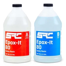 Epox-It 80 Clear Epoxy 1 Gallon Resin Kit, for Beginners and Experts Alike, E...