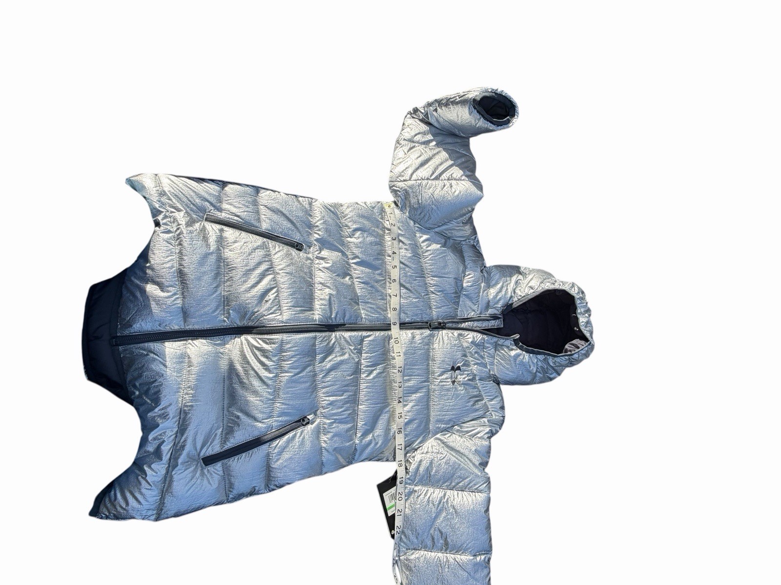 Under Armour Girl's Longer Prime Puffer Jacket Front Pockets Hood Size Large image 4