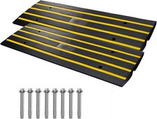 VEVOR Rubber Curb Ramps for Driveway 2 Pack 33069 Lbs