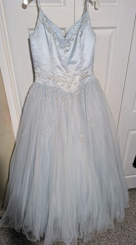 Quinceanera Dress By Alfred Angelo. Powder Blue. Size 14 - Afbeelding 13 van 24
