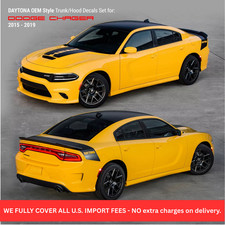 Daytona Style Trunk Hood Stripes For Dodge Charger 2015 - 2019 Daytona Style Trunk Hood Stripes For Dodge Charger 2015 - 2019