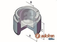 Autofren Seinsa Kolben, Bremssattel D025726 FüR Saab