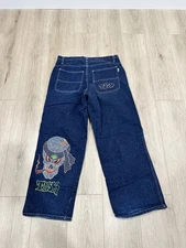 Vintage Y2K Jeans JNCO Style Skate Grunge Hip Hop Wide Leg Jeans Size 36x32