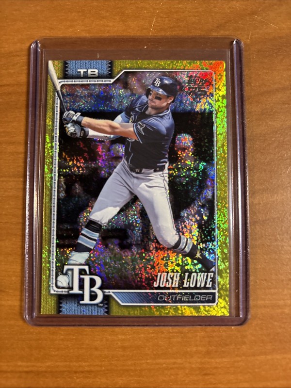 2026 Topps Series 1 Celebration Gold Foil #’d /399 Josh Lowe Tampa Bay Rays