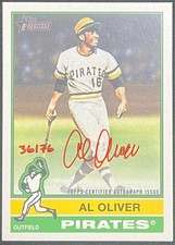 2025 Topps Heritage High Number Real One Auto Al Oliver RED INK #36/76
