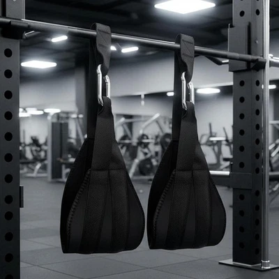 2 Sangles Abdominales Suspendues Pour Barre De Traction - Sangles De Fitness - Photo 1/4
