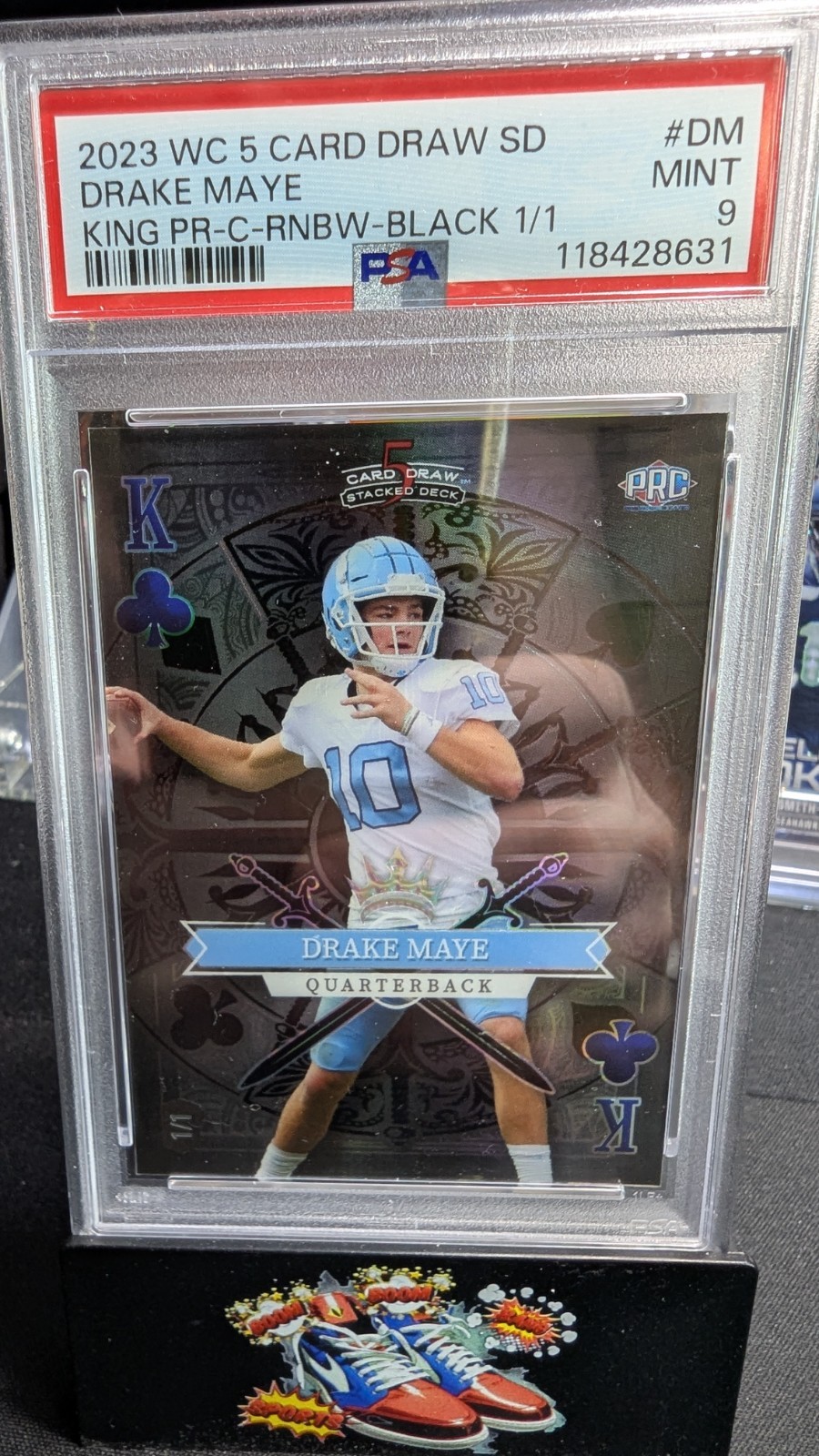 1 Of 1 Drake Maye PSA 9 Pop 1 Wild card view 2