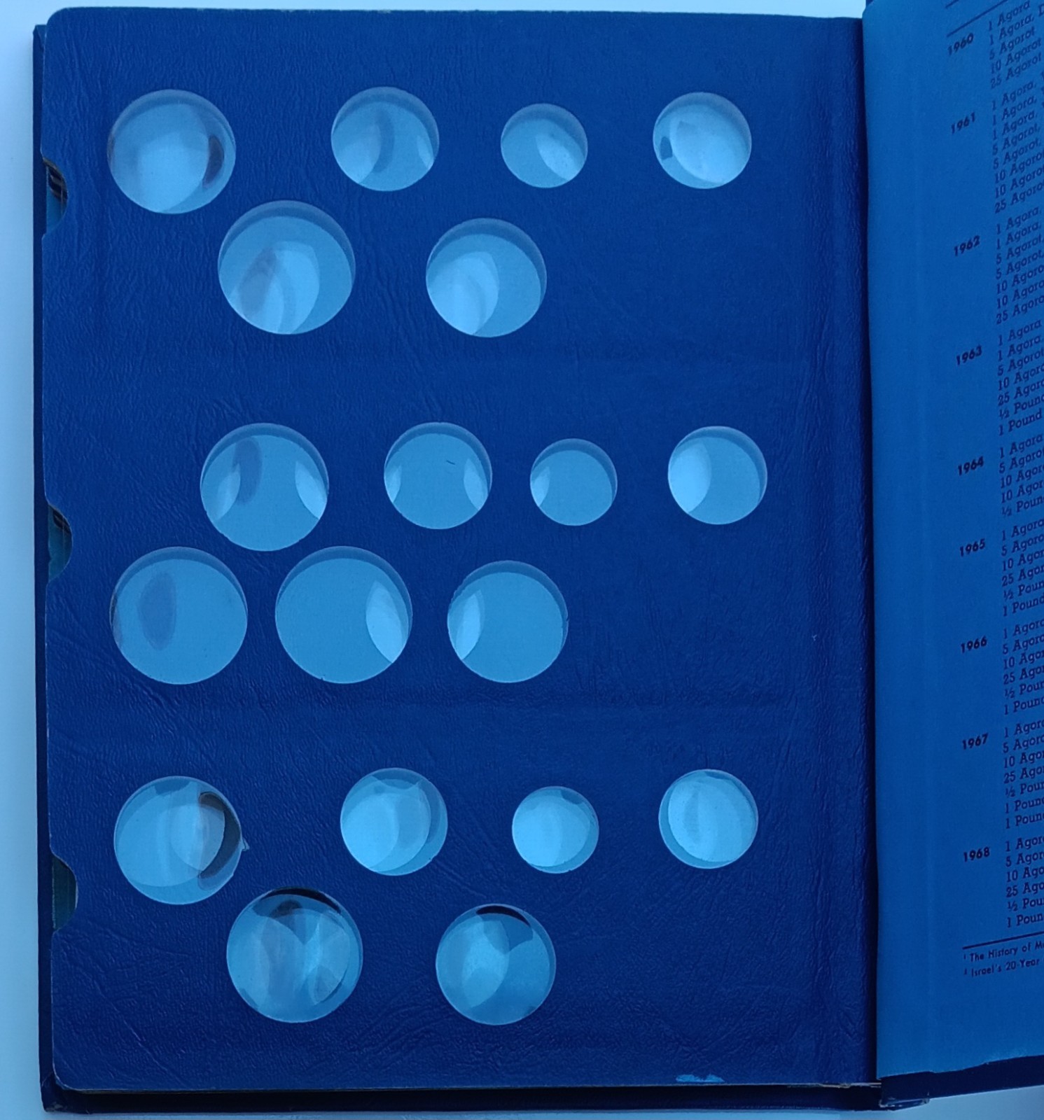 R. P. Nielsen Whitman 1960-1968 Israel Agorot - Pound Series 1 I-100 Coin Album