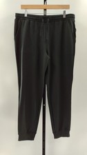 Quince Women Supersoft Fleece Joggers Black Pants L