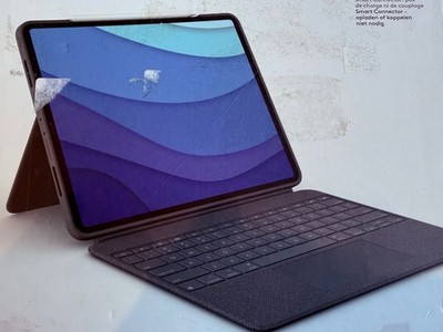 Logitech Combo Touch Tastaturhülle für 12,9 Zoll Apple iPad Pro 5. Gen - Oxford