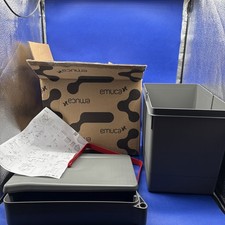 Emuca - Built-in Waste bin for Cabinet with Automatic lid, 15 L, Anthracite Grey