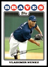 Vladimir Nunez 2008 Topps Updates & Highlights #UH96 Braves MLB READ FREE SHIP