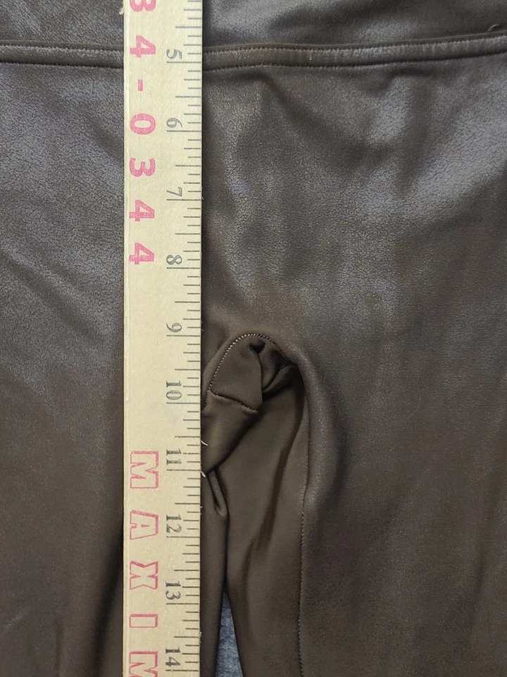 Leggings Spanx de cuero sintético para mujer L listos para sorprender tiro alto Jegging glamour tirar Foto 4 de 4