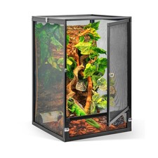 33 Gallon 360  Panoramic Foldable Reptile Terrarium Kit: Crested Gecko Tank a...