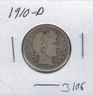 1910 D Barber Quarter J106 !!!Free Shipping!!!