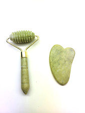 Mini Opalite Crystal Face Massage Roller Jade Gua Sha