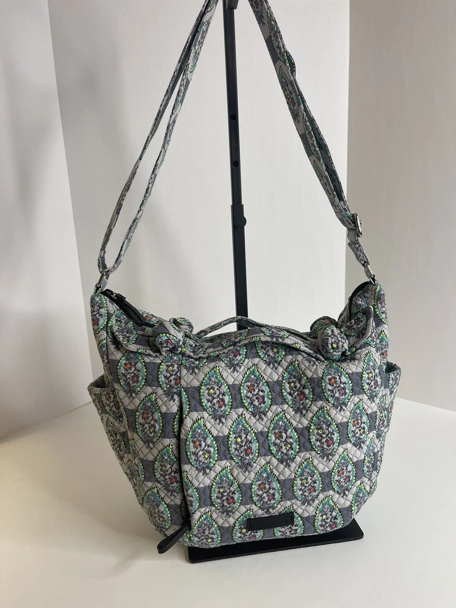 Vera Bradley Hadley On the Go Satchel Crossbody in Paisley Stripes