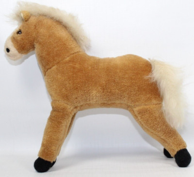 Vtg 1979 Russ Berrie Velvet Brown Horse Plush Stuffed Animal Toy 8''