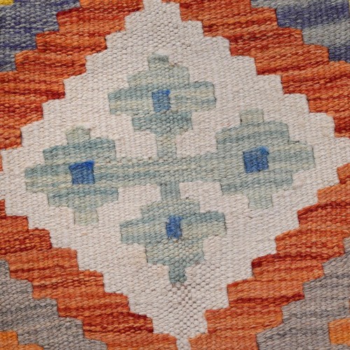 Wool Afghan Rug Runner Chobi Vegetable Kilim Handmade Craft 6.4x2.6 ft - Picture 7 of 8