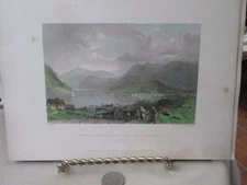 Vintage Print,BENAWE,T.Alloms View Scotland,1839