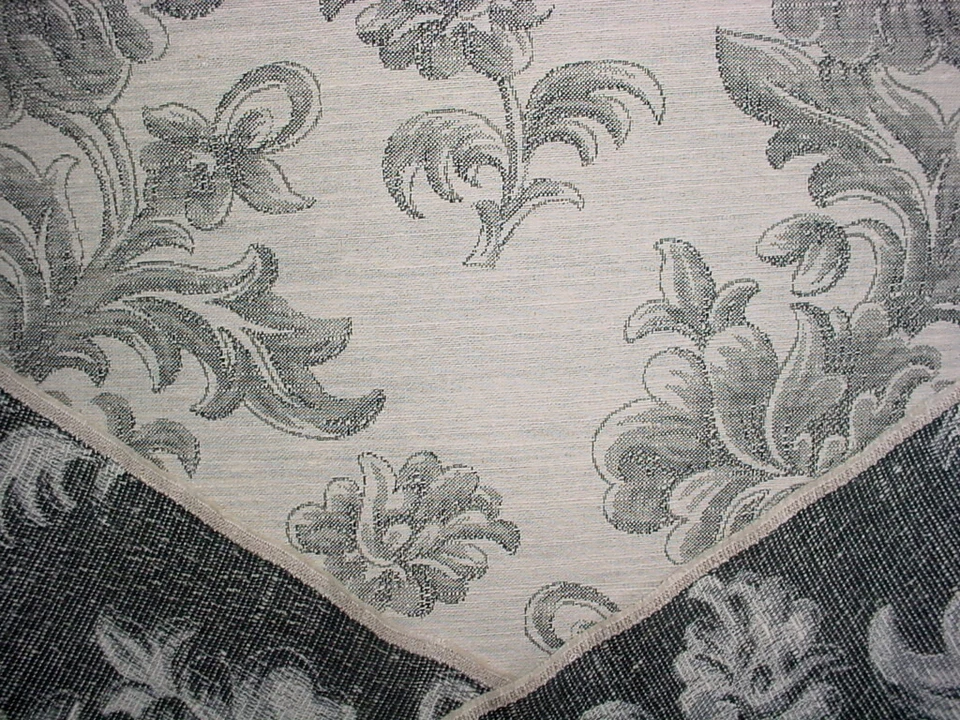 Tela de tapicería negra carbón 7-7/8Y Scalamandre 00051248 Arles GW Foto 4 de 4