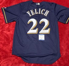 Christian Yelich Autographed Signed Brewers Jersey Insc 2018 NL MVP Beckett