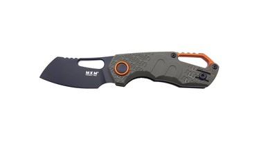 MKM Isonzo Folding Knife Brown FRN Handle N690 Plain Black Blade FX03-2PGO