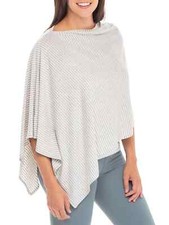 Secret Treasures Women's Maternity Nursing Wrap Gray  White Stripe Size XL-3XL