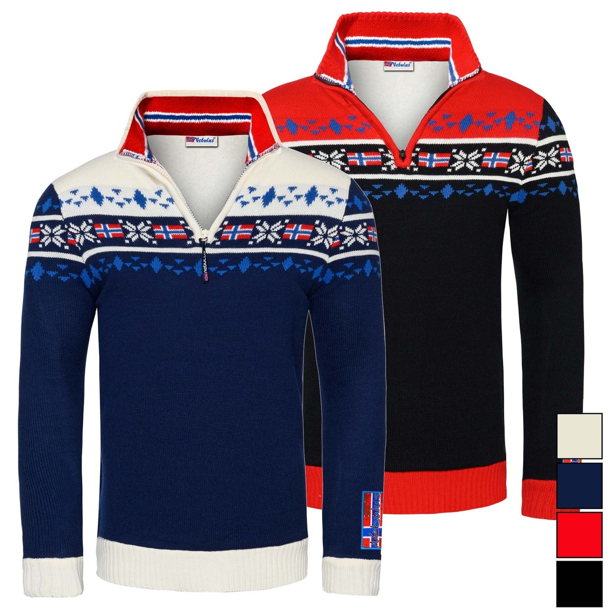 Nebulus Norweger Pullover STEEN, Herren (T1349)