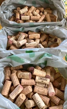 300 Used REAL Red/White WINE CORKS Fun Variety of Brands/Logos - Crafts, Wedding