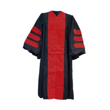 Doctoral Gown for height 5'0"-5'2" Chest between 43"-48" - Red velvet