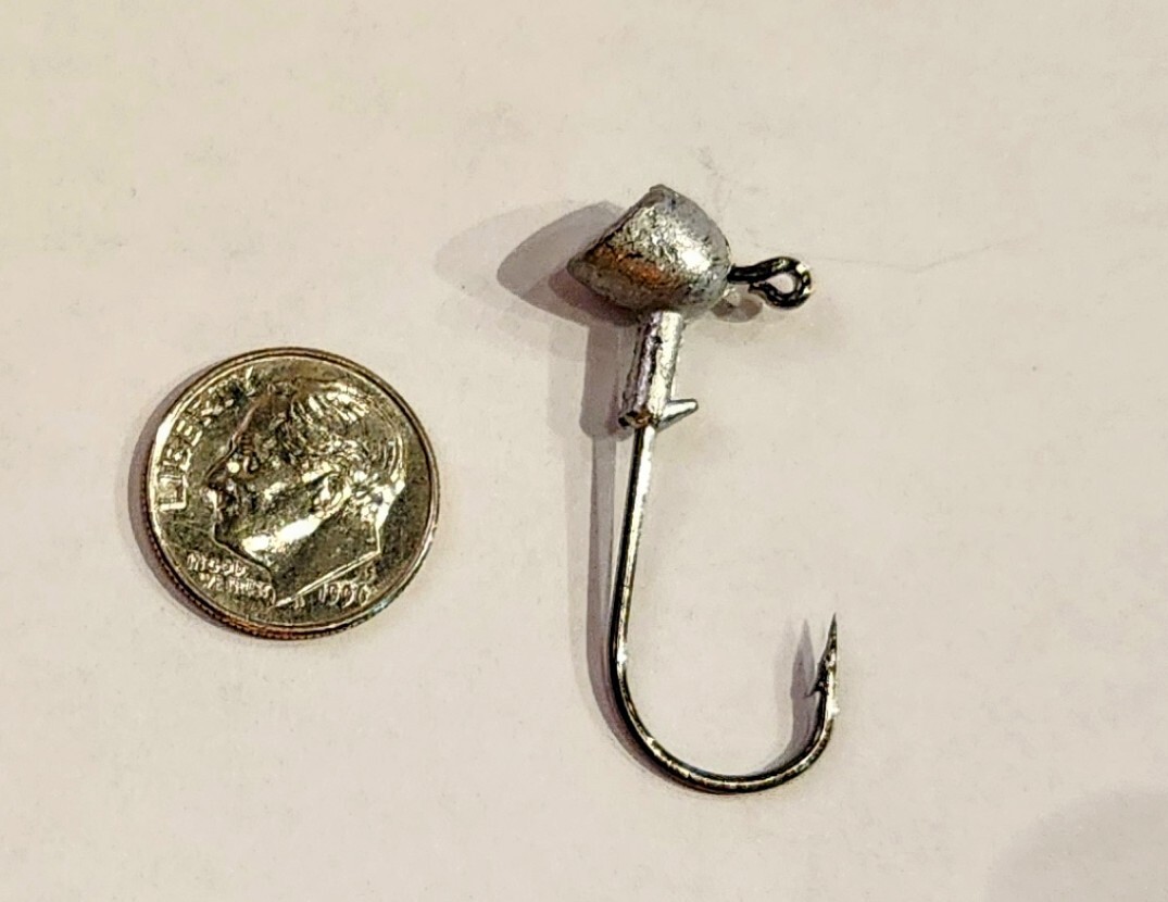 50 unpainted lead stand up jig heads (jig heads) 1/4 or 1/8 ounce eBay