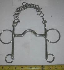  New Low Port Curb Show Horse Bit Stainless Steel Weymouth Saddleseat 