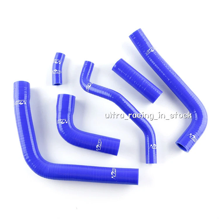 1999 2000 2001 2002 Yamaha YZFR6 YZF R6 R6N Silicone ZAP Radiator Hose Blue - Image 2 of 4