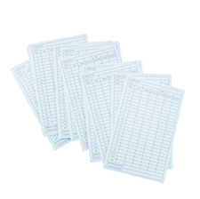 10pcs Golf Scorecard Paper Record Card Golf Part Score Sheet Coated Paper Card