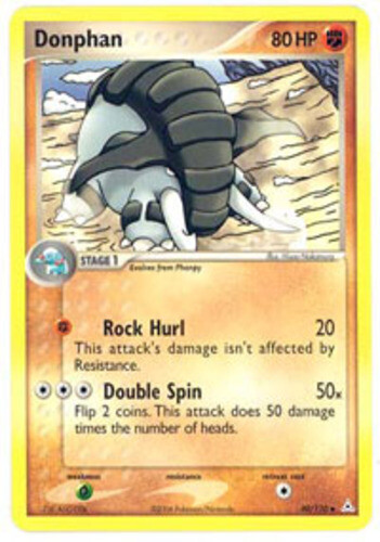 Pokemon - Donphan - 40/110 - Uncommon - EX Holon Phantoms - NM