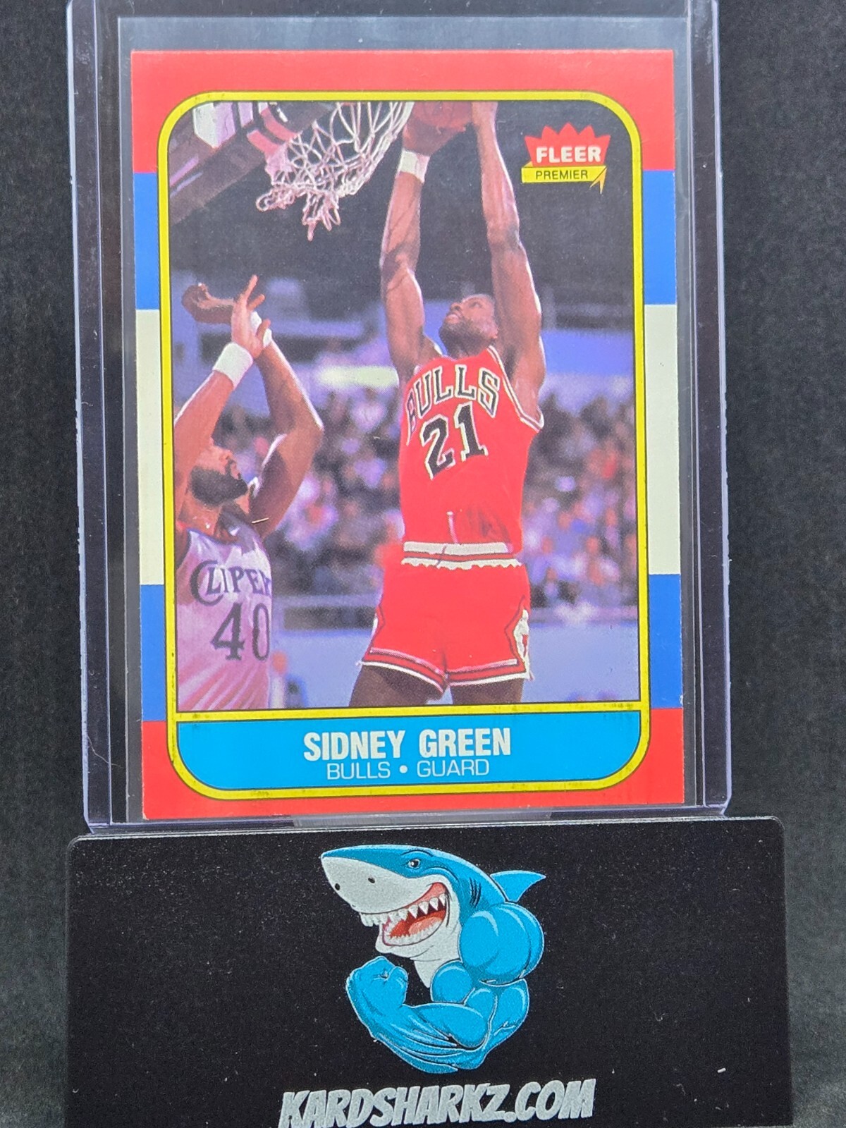 1986-87 Fleer - #40 Sidney Green 86-87 Fleer Set Break RC Rookie Card
