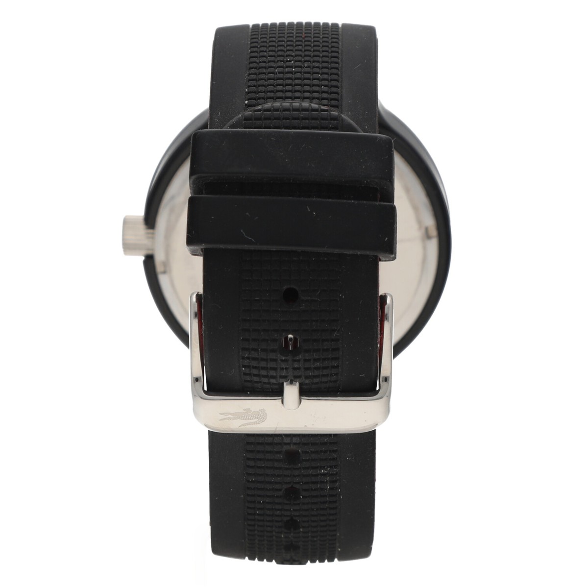 Lacoste LC.61.1.29.2349 Borneo Black Red 44 mm Case Rubber Quartz 