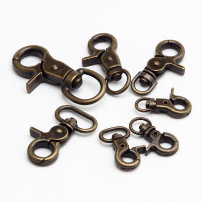 Clasps Lobster Swivel Trigger Clips Snap Hook Bag Clasps antique brass 1-500pcs