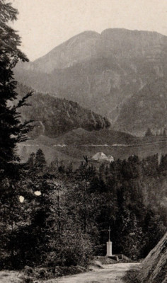 Dauphine Route de la Grande Chartreuse - La Croix Verte Cliche Halftone Postcard