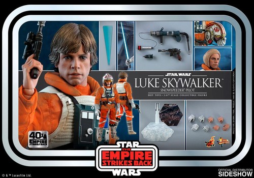 1:6 Hot Toys Star Wars Episodio V Figura Movie Masterpiece Luke Skywalker - Imagen 6 de 6