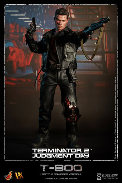 TERMINATOR 2~T-800~BATTLE DAMAGED VERSION~SIXTH SCALE FIGURE~DX13