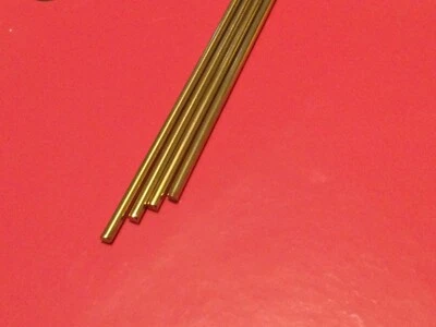 brass bar rod shaft wire 1.5mm diameter 300mm long x 4 model makers engineer