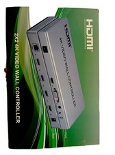 Video Wall Controller 2x2 TV Wall Processor max 4K30 HDMI Input for 4 TV Splice