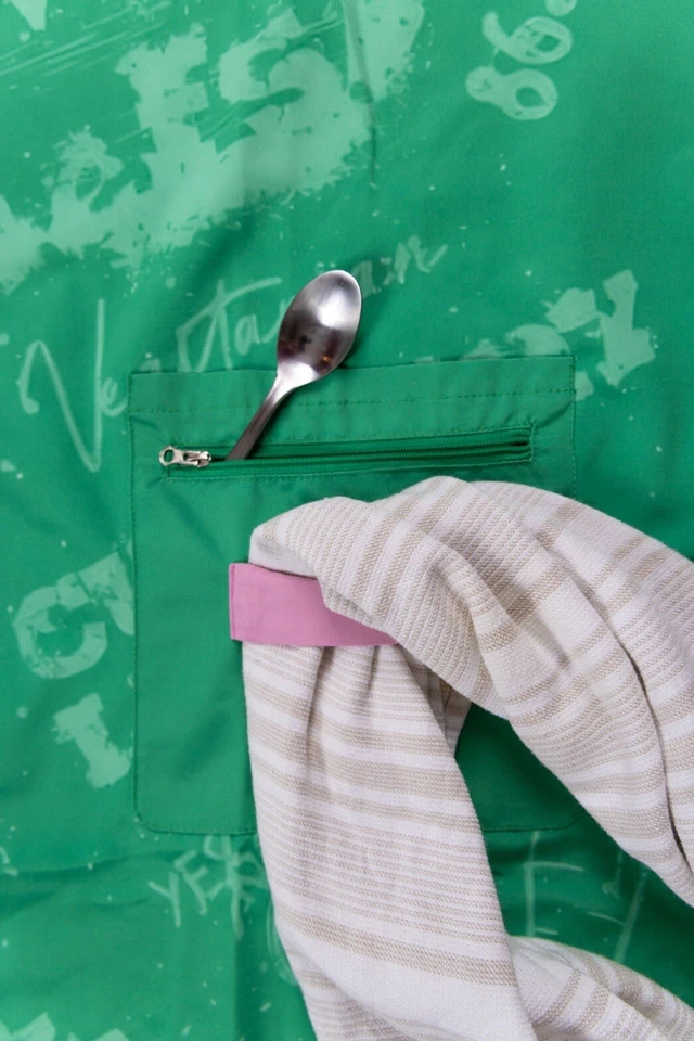 Avental New Era Chef 2 II Impress rosa bolsos exclusivos ajustável profissional - Imagem 4 de 4