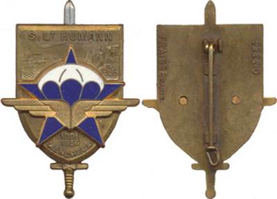 HUMANN, SLT, EOR COET, 1° Régiment Chasseurs Parachutistes, Fraisse 3356(4243)