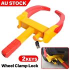 <!--F#f_0-->Wheel Lock Clamp Heavy Duty Anti-theft For Vehicle Car Trailer Clamp with 2 Keys<!--F/-->