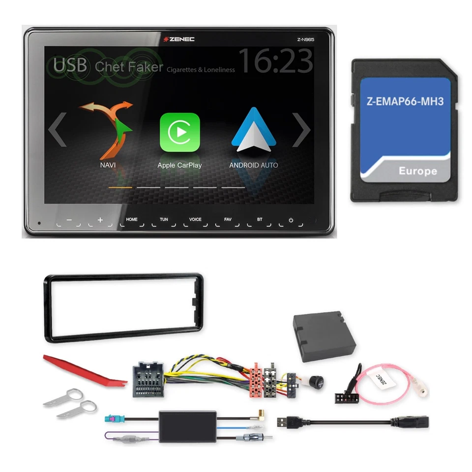 ZENEC Z-N965 Naviceiver Android Auto CarPlay Digitalradio FORD Transit 07.2019 - Bild 2 von 4