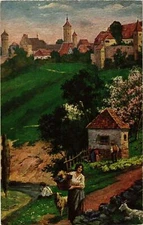 CPA AK Rothenburg- blick von der alten Burg GERMANY (941028)